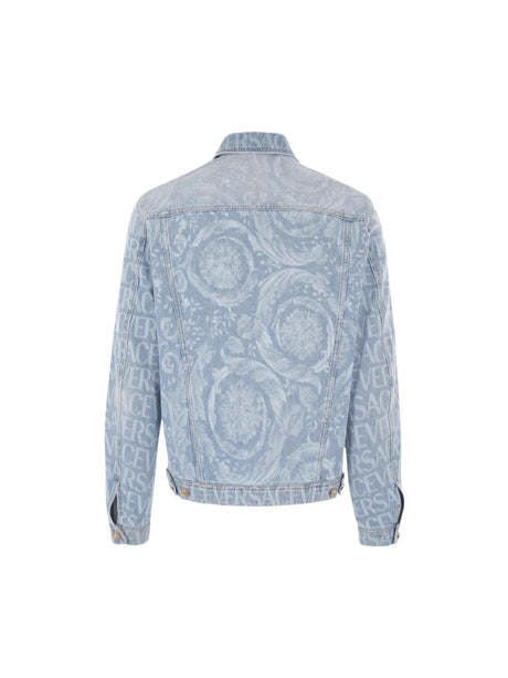 Versace Allover Denim Jacket-VERSACE-JOHN JULIA