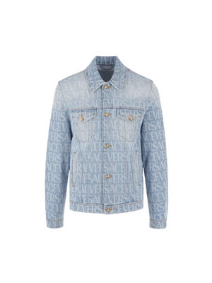 Versace Allover Denim Jacket-VERSACE-JOHN JULIA