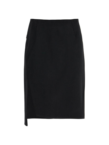 Asymmetric Midi Skirt