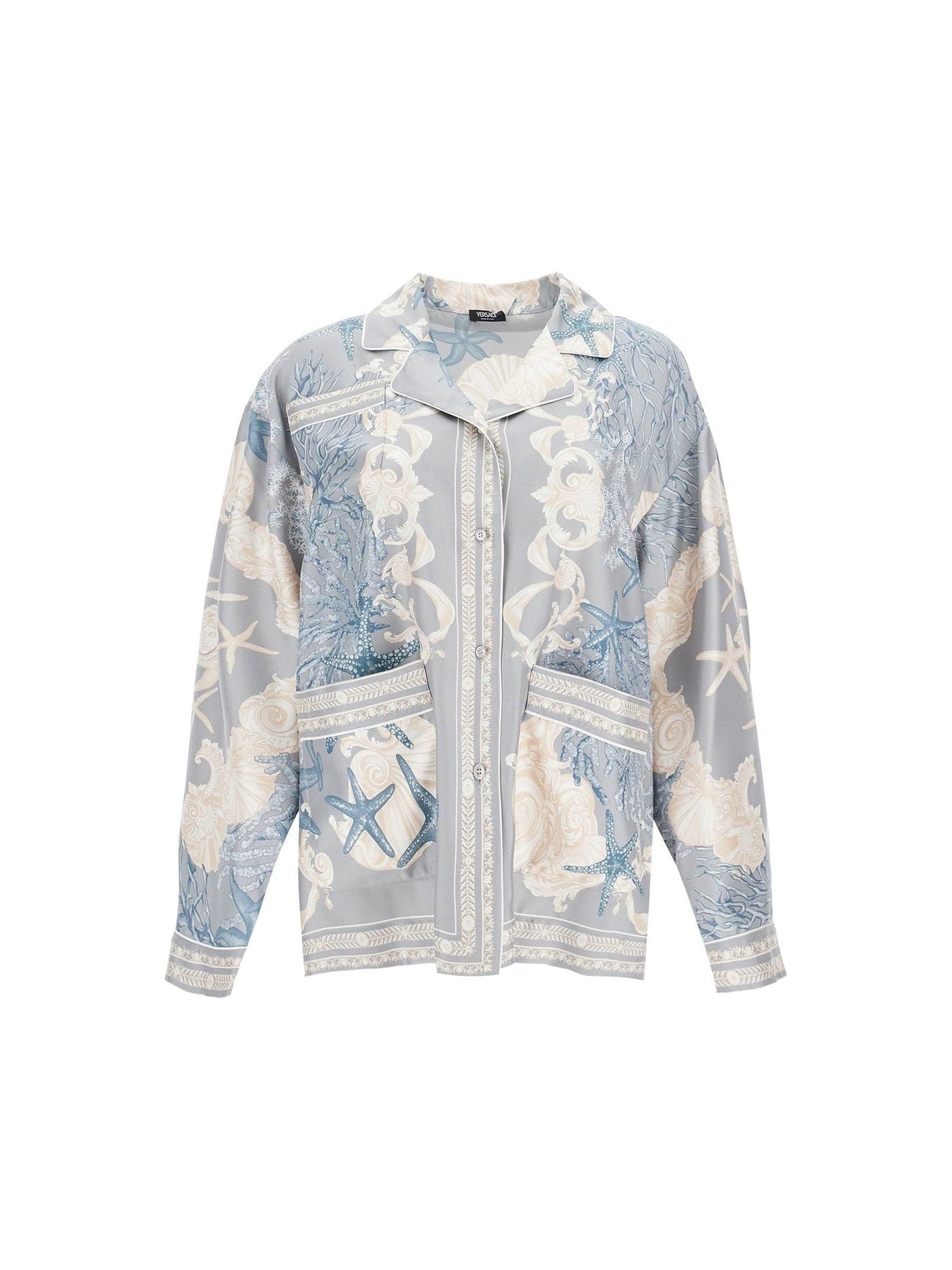 Barocco Sea Print Silk Shirt