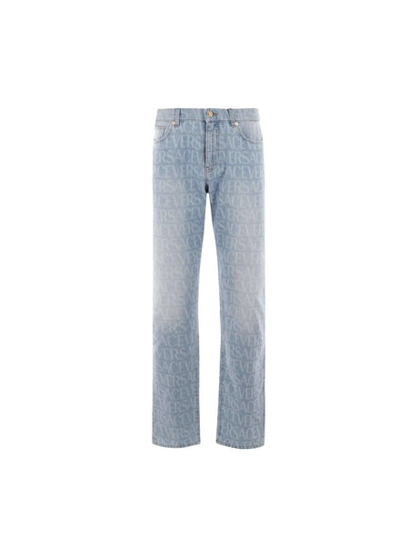 Barocco Silhouette Denim Jeans-VERSACE-JOHN JULIA