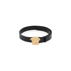 Black Greca Motif La Medusa Belt VERSACE JOHN JULIA.