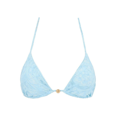 Blue Barocco Print Bikini Top VERSACE JOHN JULIA.