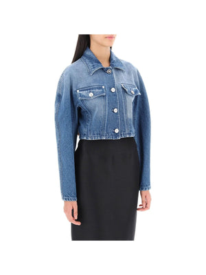 Cropped Denim Jacket - Women > Clothing > Jackets and Blazers > Denim jackets