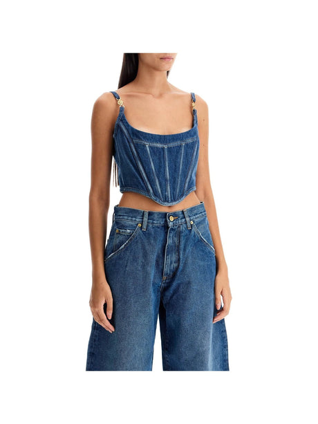 Denim Top Corset - Women > Clothing > Tops and Sweatshirts > Tops