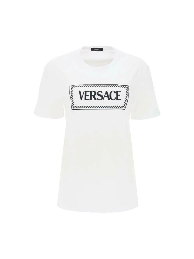 T-Shirt With Logo Embroidery VERSACE JOHN JULIA.