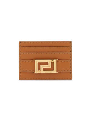 Greca Goddess Leather Cardholder