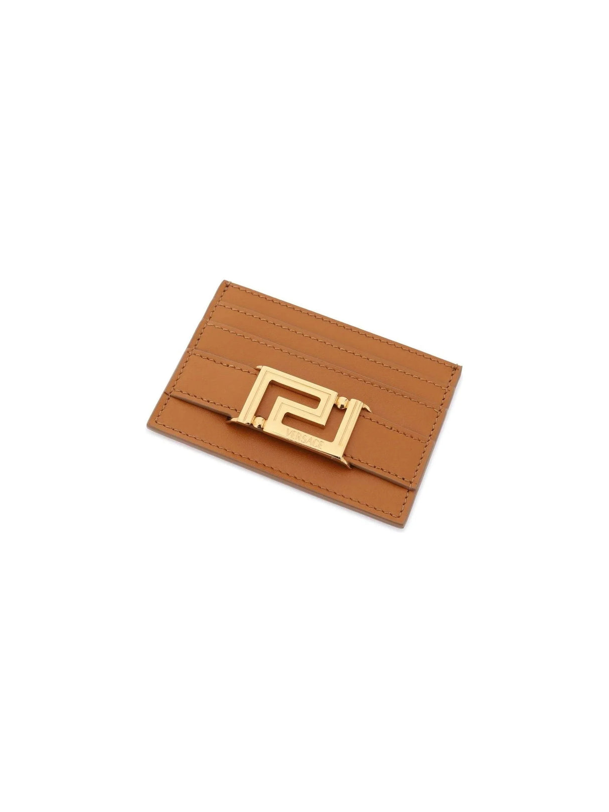 Greca Goddess Leather Cardholder - OS - Women > Accessories > Wallets and Small Leather Goods > Card holders