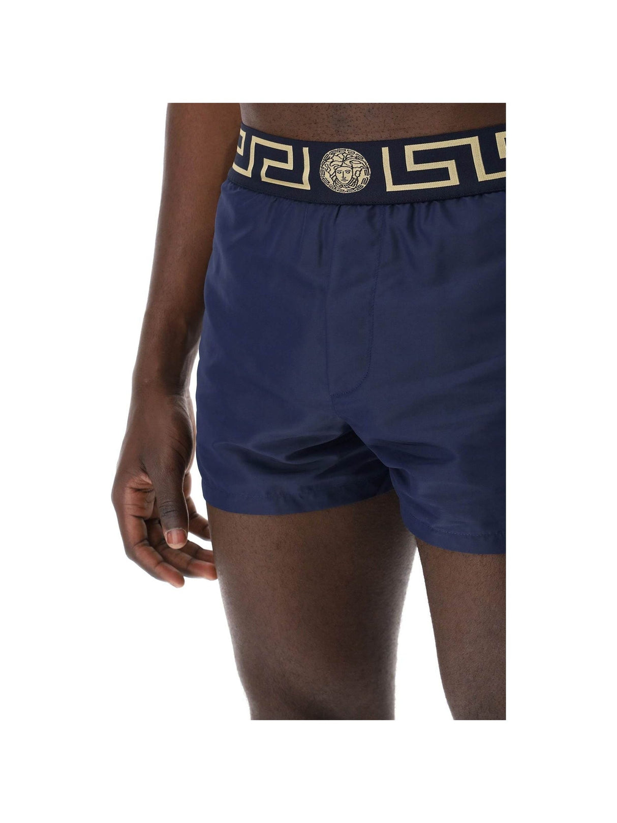 Greca Jacquard Nylon Sea Shorts