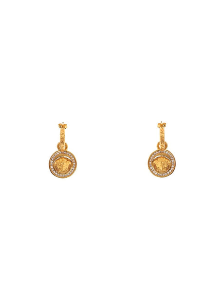 Greek Medusa Earrings With Cr