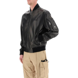 Leather Bomber Jacket VERSACE JOHN JULIA.