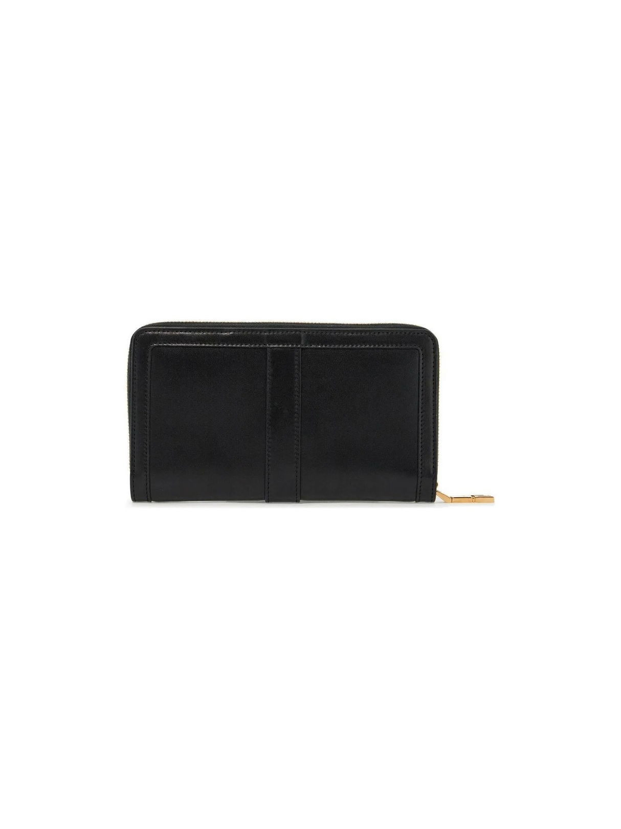 Leather Greca Goddess Long Wallet.