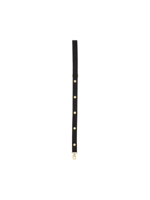 Medusa Studded Leather Leash-Versace-JOHN JULIA