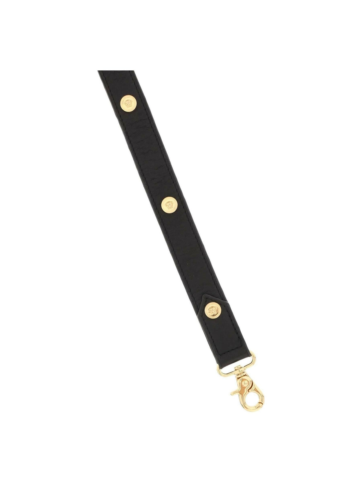 Leather Leash With Medusa Studs VERSACE JOHN JULIA.