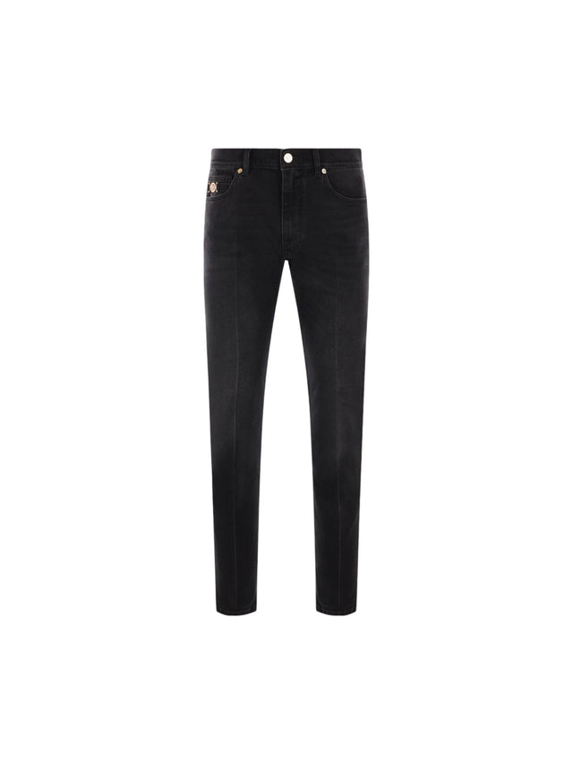 Medusa 95 Stretch Denim Jeans-VERSACE-JOHN JULIA