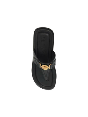 Medusa Biggie Leather Sandals.