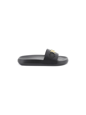 Medusa Biggie Leather Slides.