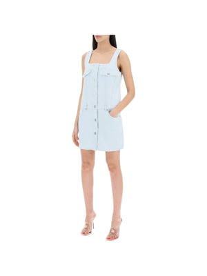 Medusa Button Mini Denim Dress - Women > Clothing > Dresses > Mini