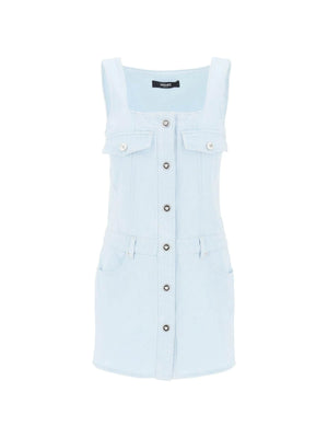 Medusa Button Mini Denim Dress - 34 - Women > Clothing > Dresses > Mini