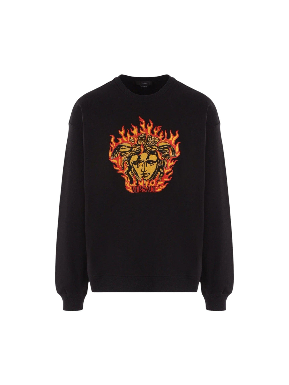 Medusa Flame Logo Sweatshirt-VERSACE-JOHN JULIA