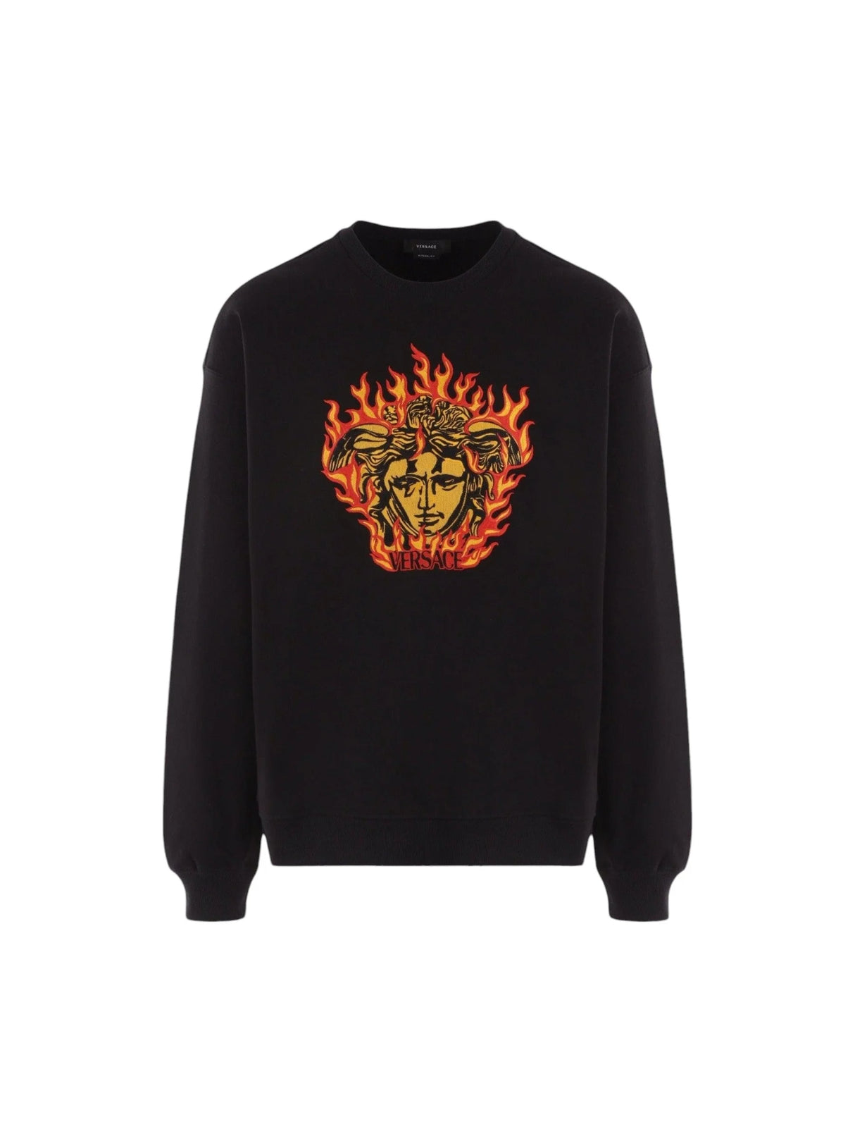 Medusa Flame Logo Sweatshirt-VERSACE-JOHN JULIA