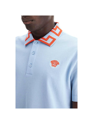 Medusa Greca Polo Shirt.