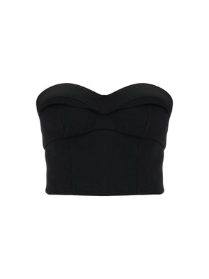 Padded Cup Bustier Top With VERSACE JOHN JULIA.