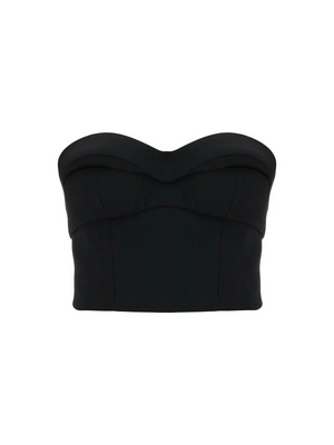 Padded Cup Bustier Top With VERSACE JOHN JULIA.