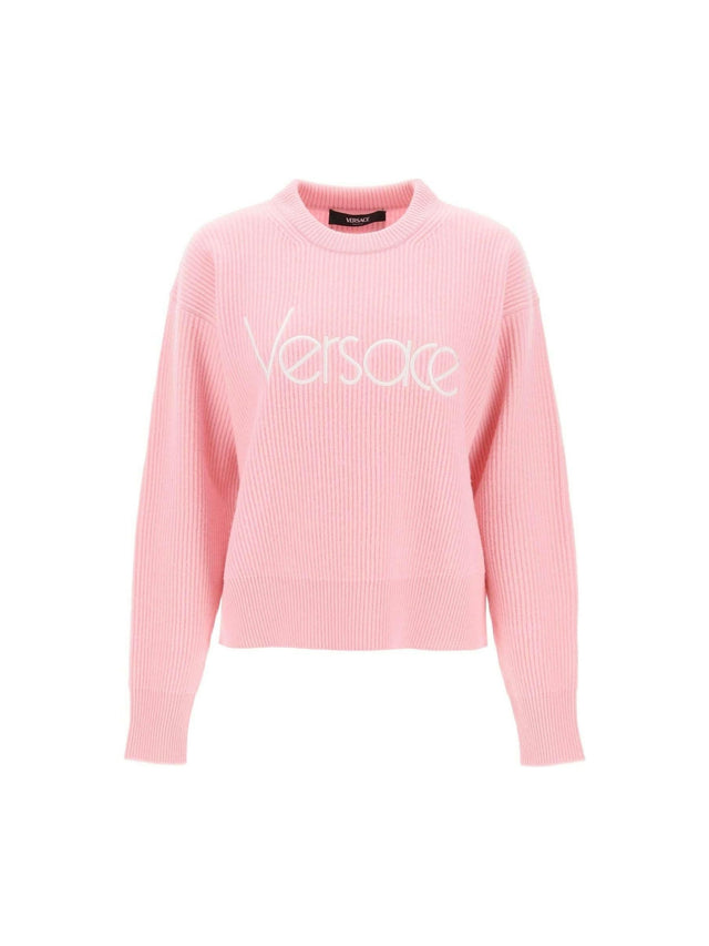 Pale Pink 1978 Re-Edition Wool Sweater VERSACE JOHN JULIA.