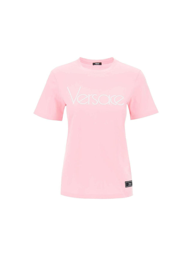 Pink 1978 Re-Edition Cotton T-Shirt VERSACE JOHN JULIA.