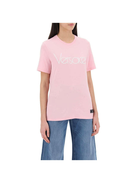 Pink 1978 Re-Edition Cotton T-Shirt VERSACE JOHN JULIA.