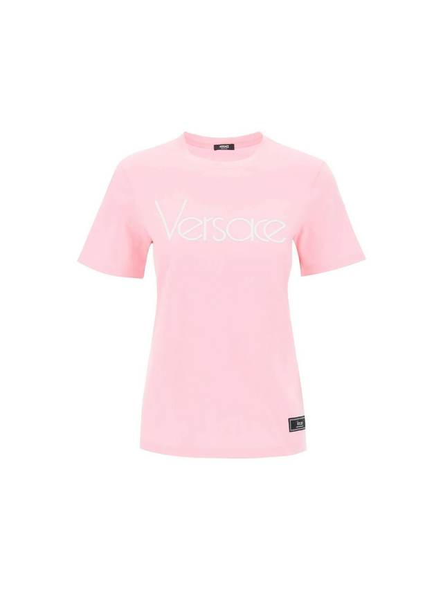 Pink 1978 Re-Edition Cotton T-Shirt VERSACE JOHN JULIA.