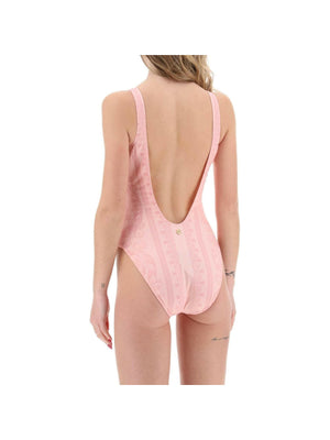 Pink Barocco One-Piece Swimsuit VERSACE JOHN JULIA.