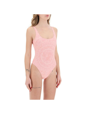 Pink Barocco One-Piece Swimsuit VERSACE JOHN JULIA.