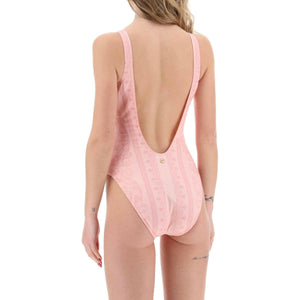 Pink Barocco One-Piece Swimsuit VERSACE JOHN JULIA.