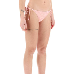 Pink Barocco Print Bikini Bottoms VERSACE JOHN JULIA.