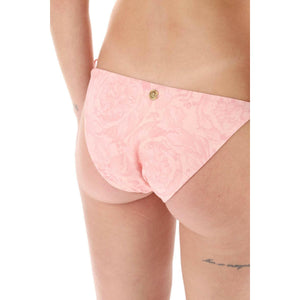 Pink Barocco Print Bikini Bottoms VERSACE JOHN JULIA.