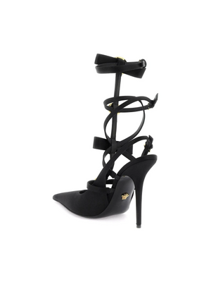 Satin Slingback Pumps-Versace-JOHN JULIA