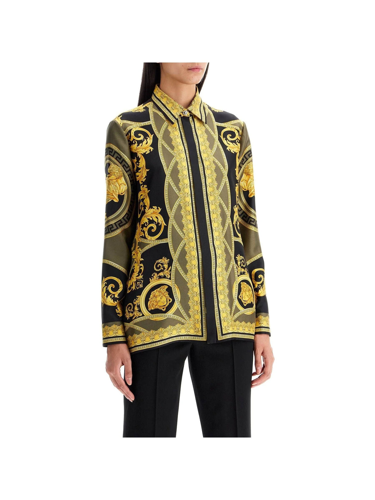 Silk Twill Shirt La Coupe des Dieux Print - Women > Clothing > Shirts and Blouses > Shirts