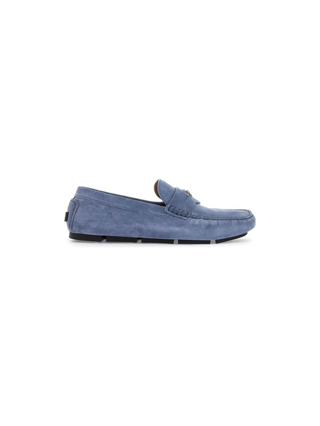 VERSACE-Suede Medusa Loafers -JOHN JULIA.