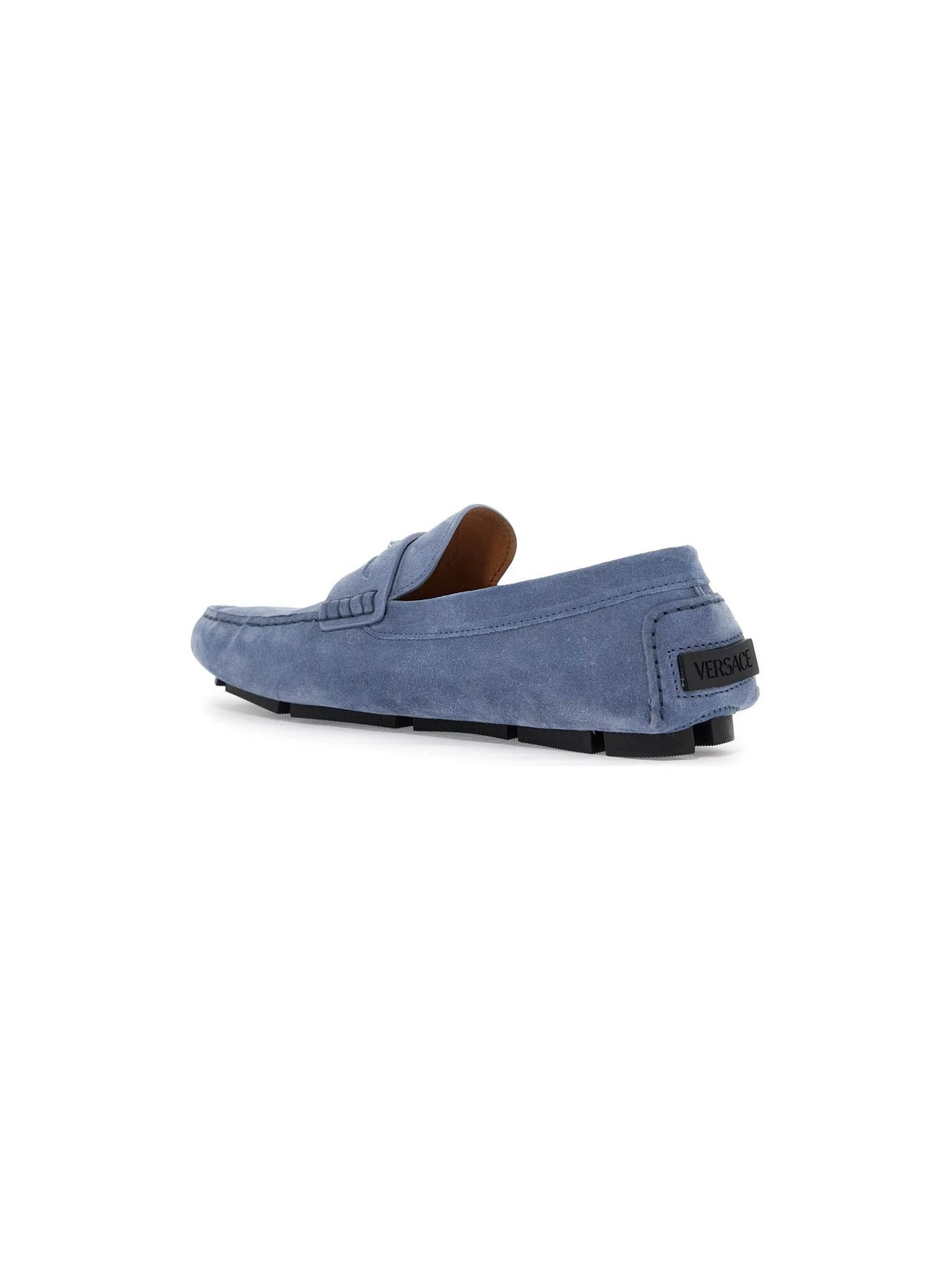 VERSACE-Suede Medusa Loafers -JOHN JULIA.