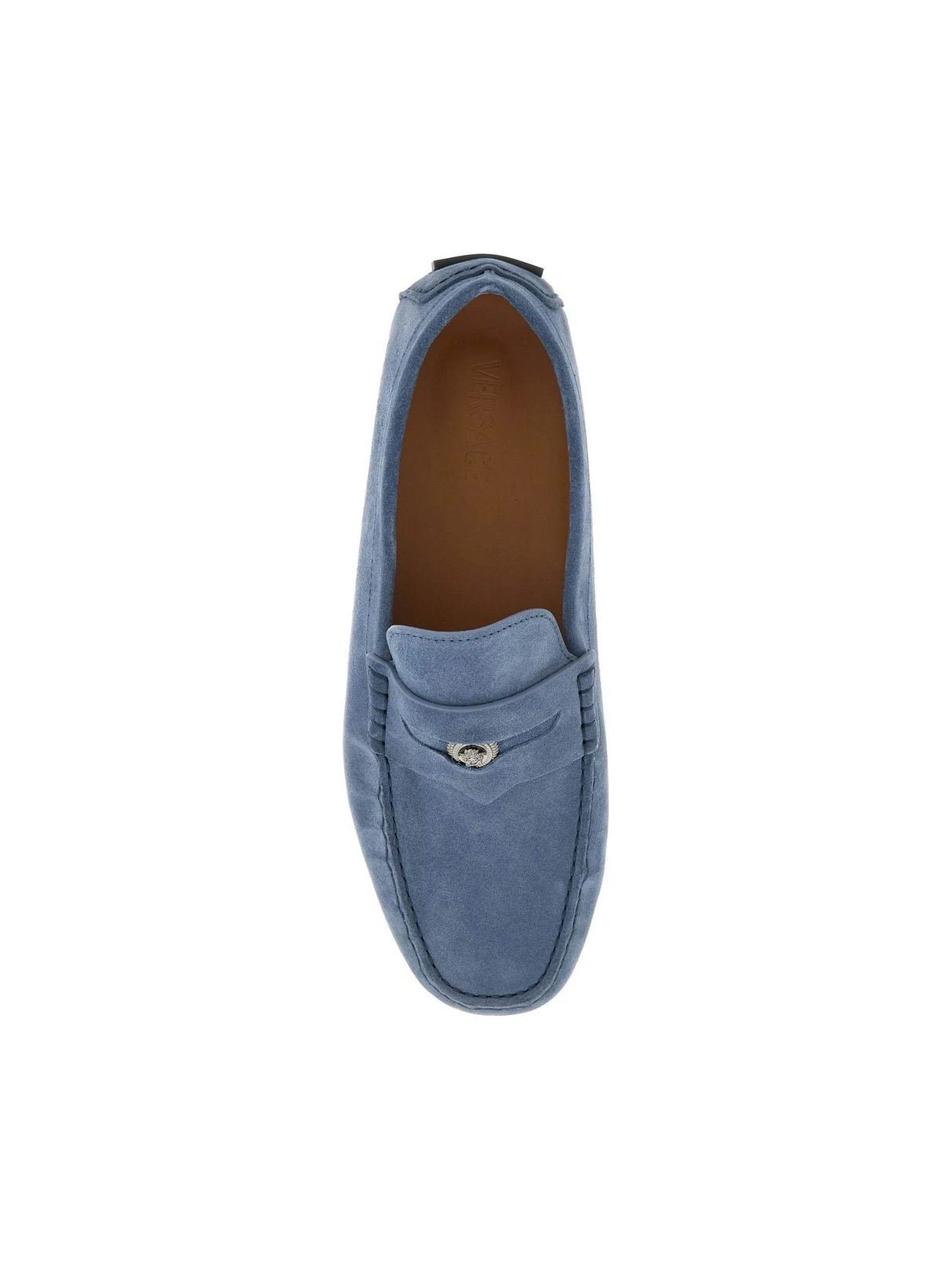 VERSACE-Suede Medusa Loafers -JOHN JULIA.