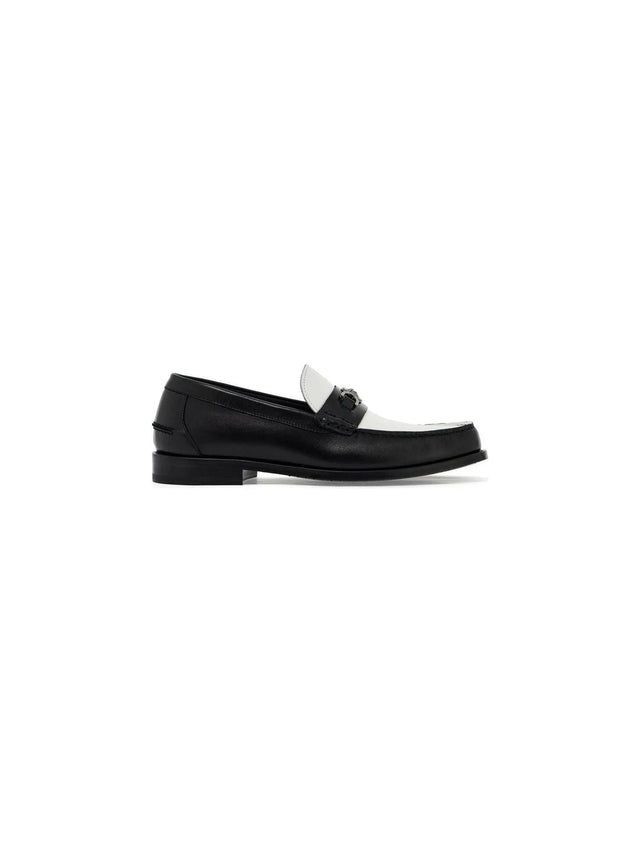 Two-Tone Leather Medusa '95 Loafers.