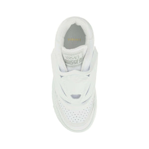 White Odissea Leather Sneakers VERSACE JOHN JULIA.