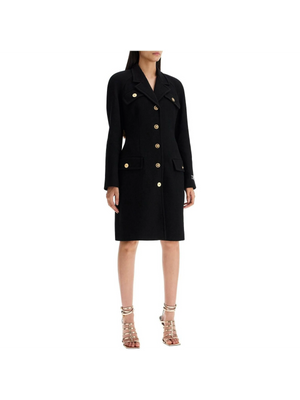 Raglan Wool Crêpe Coat-Versace-JOHN JULIA