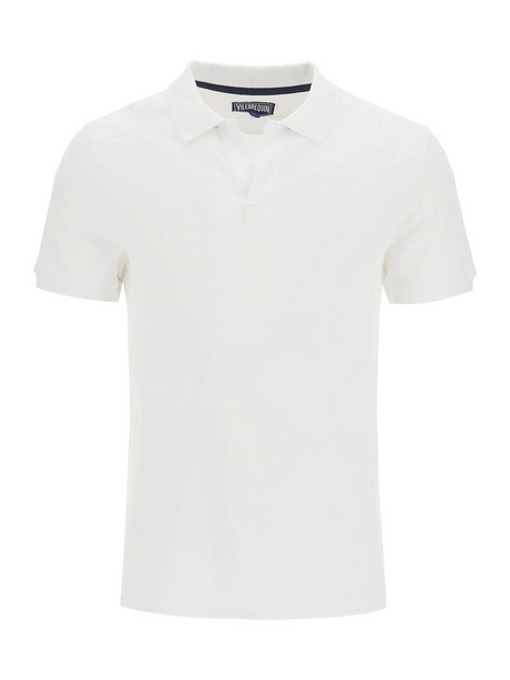 Embroidered Cotton Polo Shirt-Vilebrequin-JOHN JULIA