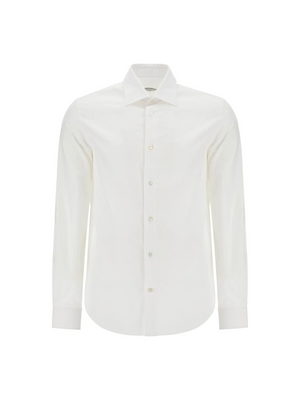 VINCENZO DI RUGGIERO-Slim Fit Twill Shirt For Men -JOHN JULIA.