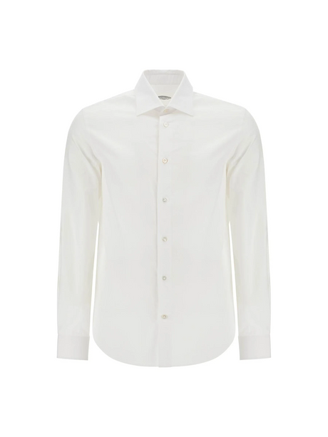 VINCENZO DI RUGGIERO-Slim Fit Twill Shirt For Men -JOHN JULIA.