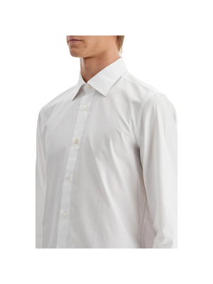 VINCENZO DI RUGGIERO-Slim Fit Twill Shirt For Men -JOHN JULIA.