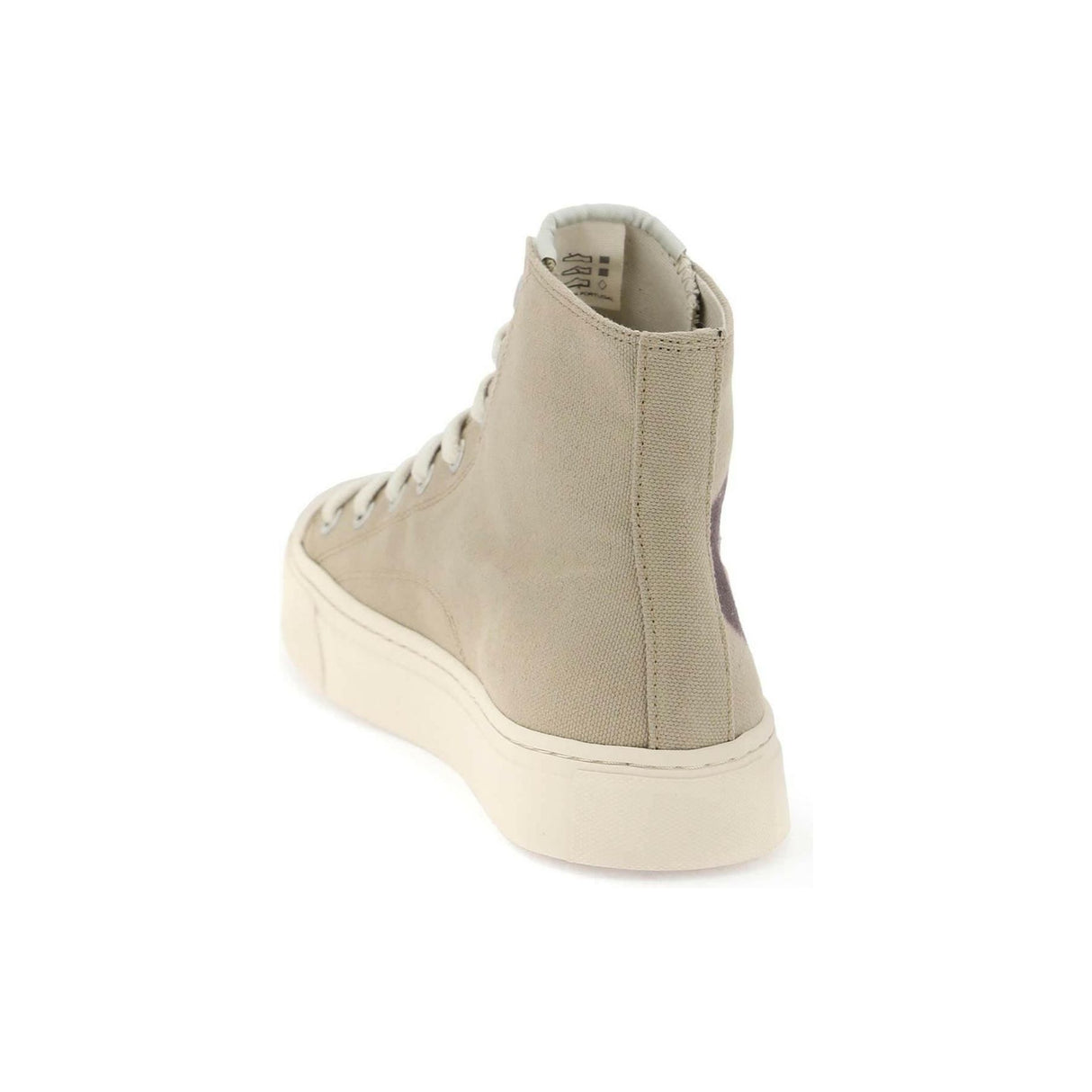 Beige Purple Orb Plimsoll High Top Sneakers VIVIENNE WESTWOOD JOHN JULIA.